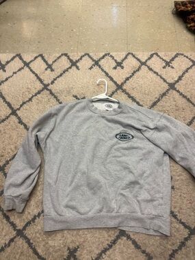 PacSun Light Gray Crewneck Sweatshirt with Chest Logo